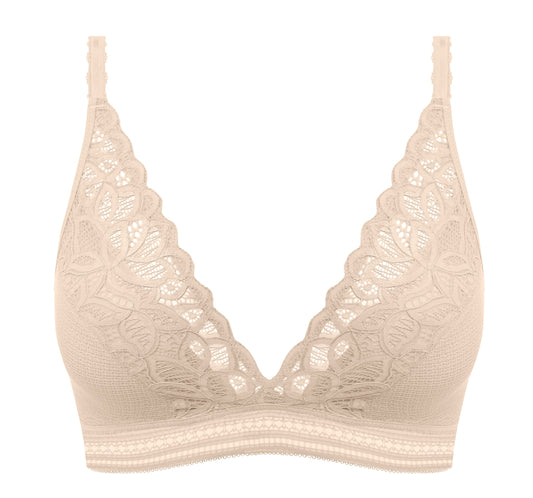 lace bralette in a nude color