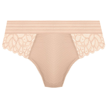 lace tanga in nude color