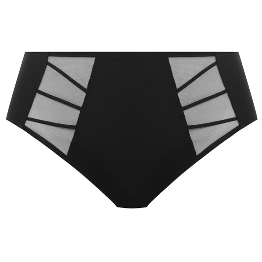plussize high waist brief with mesh details