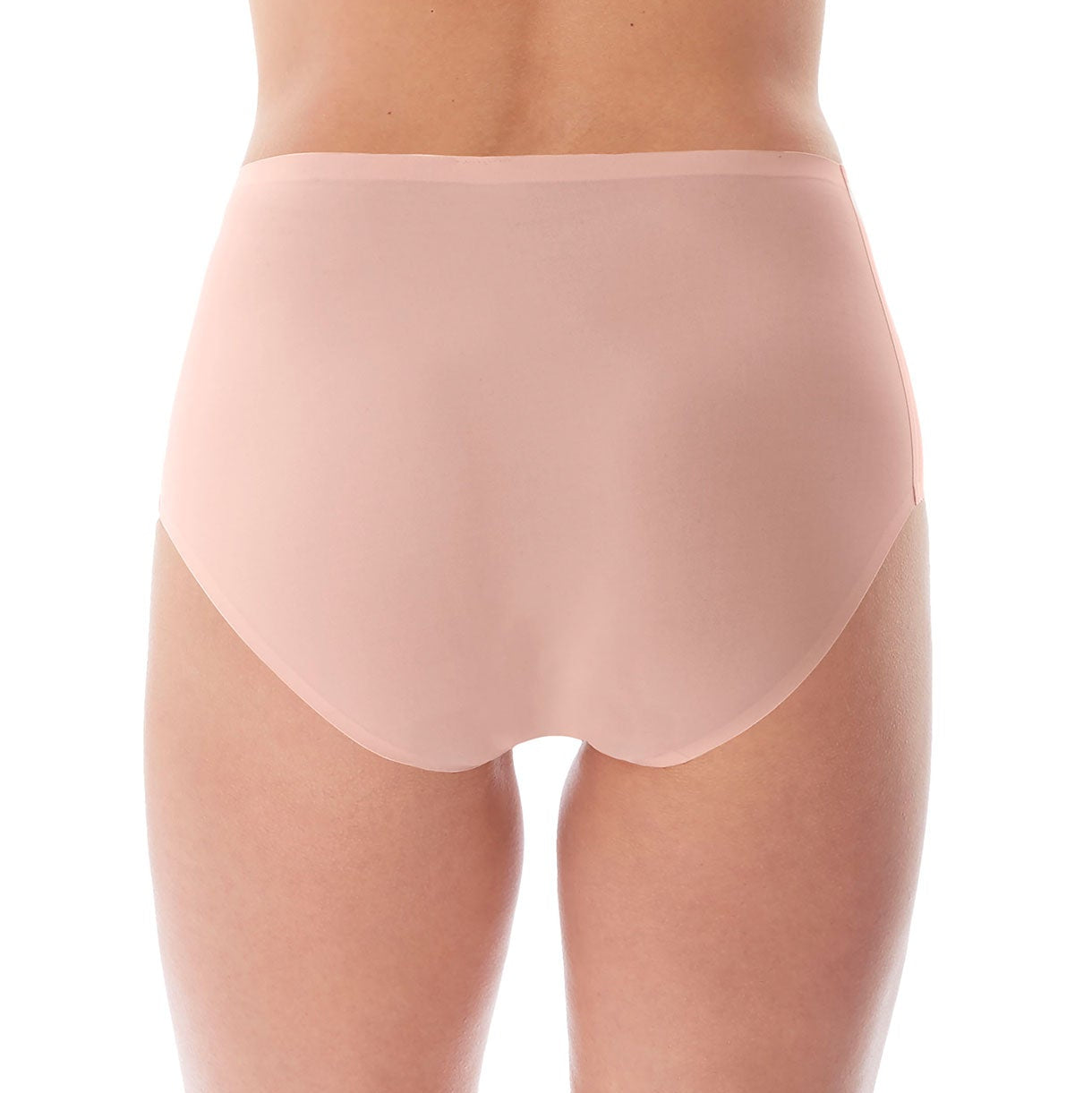 high waist invisible brief pink blush
