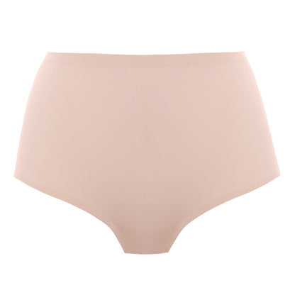 high waist invisible brief pink blush