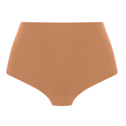 high waist invisible brief cinnamon