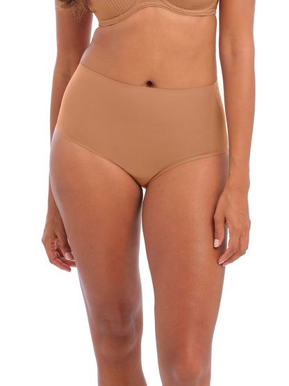 high waist invisible brief cinnamon