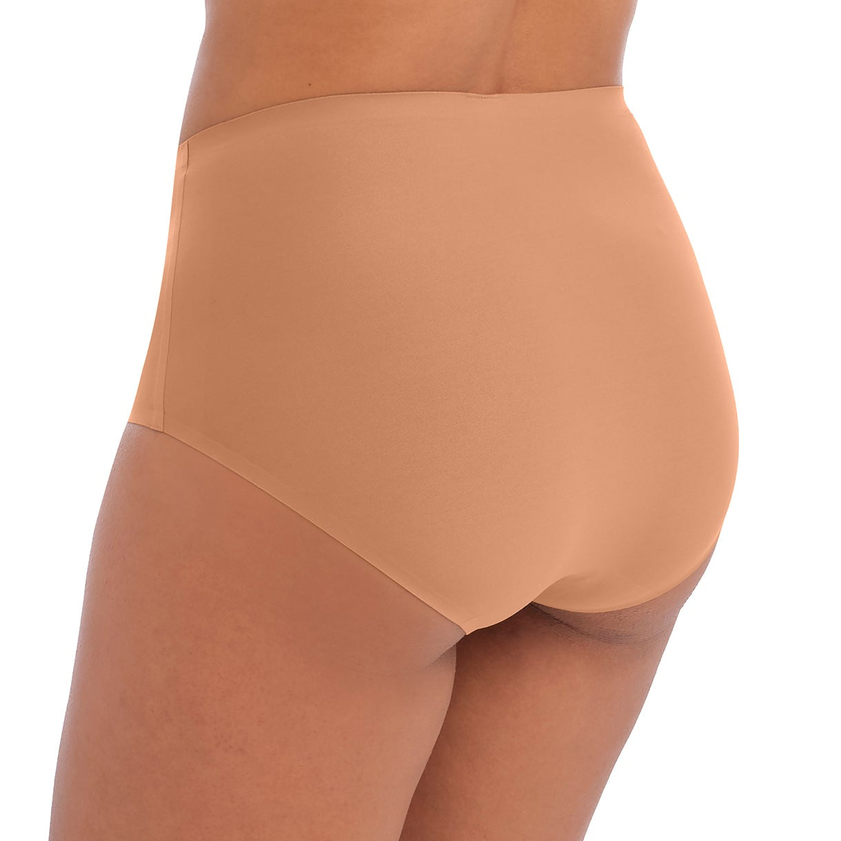 high waist invisible brief cinnamon