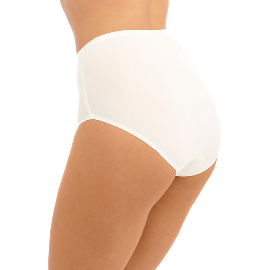 high waist invisible brief ivory