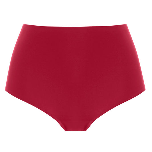 invisible high waist brief red