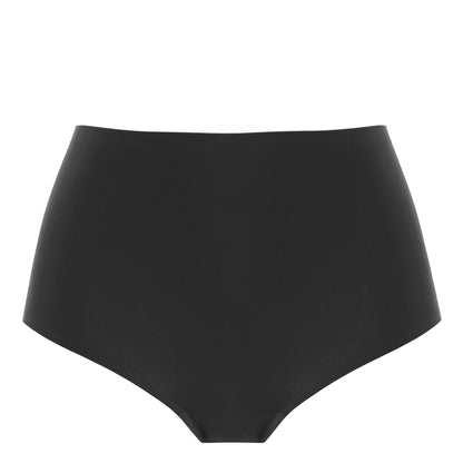 black highwaist woman's lingerie brief
