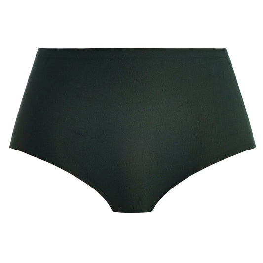 high waist invisible brief dark green
