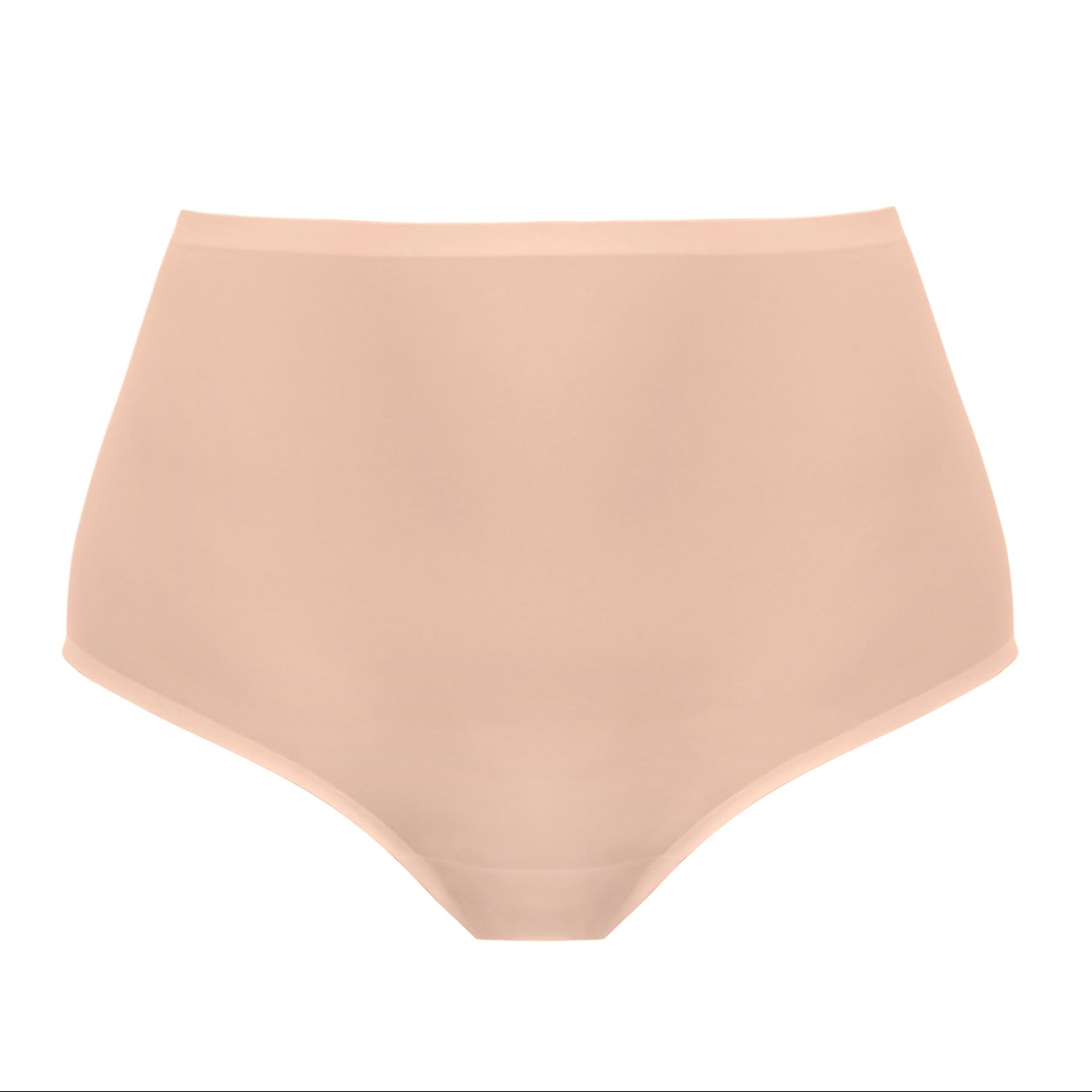 high waist invisible brief natural beige
