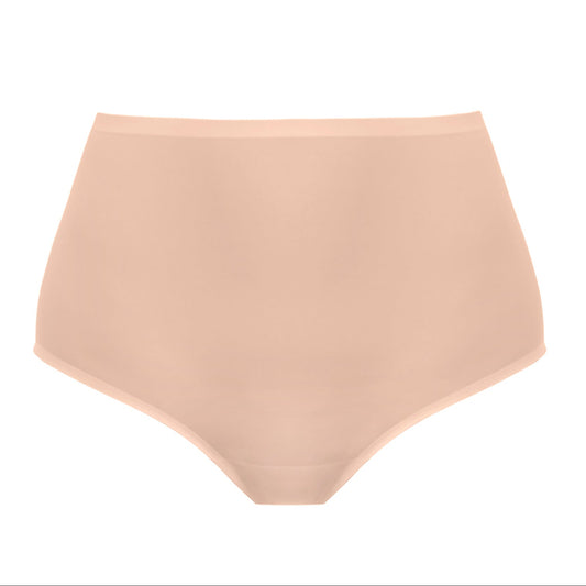 high waist invisible brief natural beige