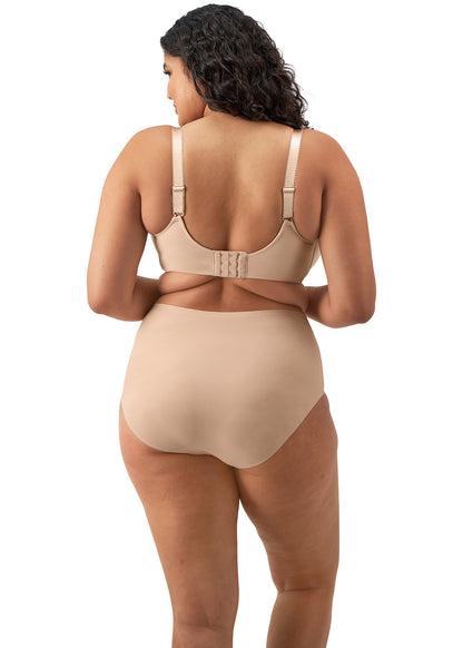 high waist invisible brief natural beige