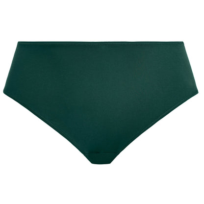 emerald green high-waisted lingerie bottom on a white background