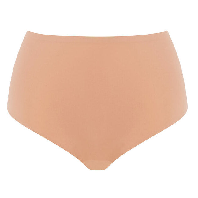 high waist invisible brief beige