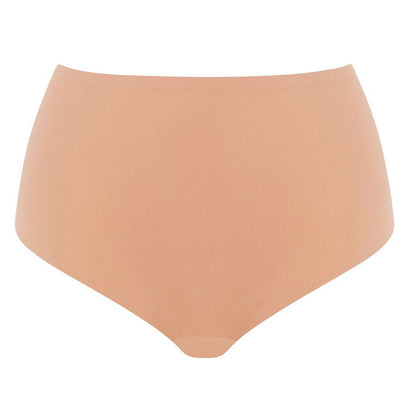 high waist invisible brief beige