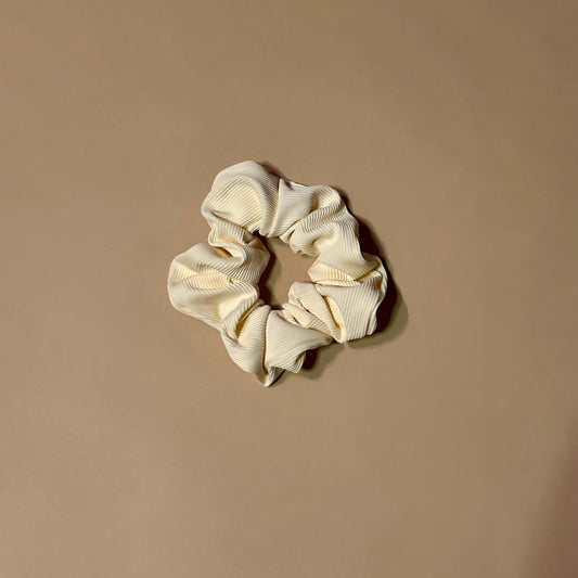 Cream Scrunchie