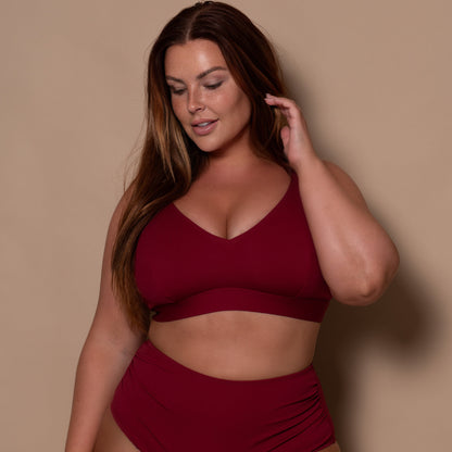 Pomegranate Full Bikini Top