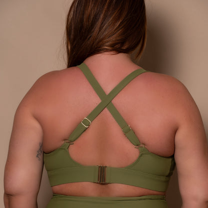 Khaki Full Bikini Top