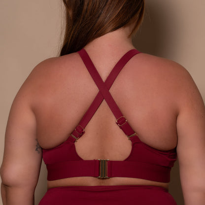 Pomegranate Full Bikini Top
